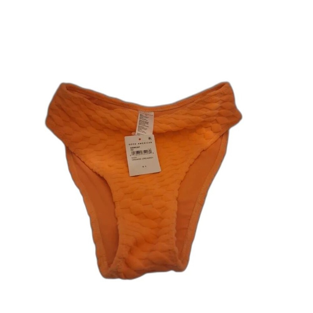 Good American orange Creamsicle Bikini bottom Size Small New Swim